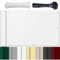 HUAXIQUE Brise Vue pour Balcon Store LatéRal Pare-Soleil Brise-Vue Résistance à la déchirure avec Trous et Serre-câbles aux Intempéries Cache Balcon Protection UV Blanc 100x700cm