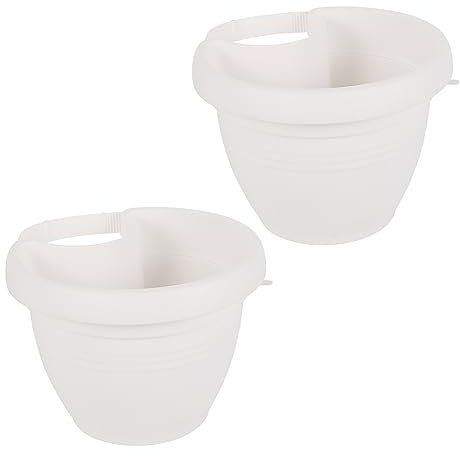 Homoyoyo 2piezas Maceta Colgante De Pared Práctica Jardinera De Plástico para Colgar Flores para Decoración De Balcón