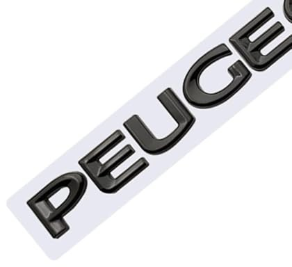 AIMXGBPS Auto Schriftzug Deko Logo Veloce, für Peugeot 107 206 207 208 308 307 407 508 2008 3008 Ersatz 3D Auto Aufkleber Logo,normal-Schwarz