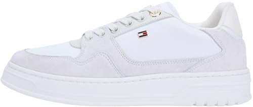 Tommy Hilfiger Damen Th Court Sneaker Leather Fw0fw09177Low Top