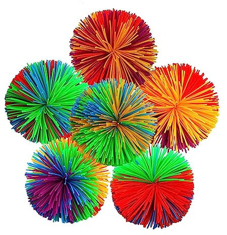 MUSISALY 1Ensemble Balle de Jonglage Silicone Coloré de Balle Filandreuse Stress Sensoriel et Extensible pour Adultes