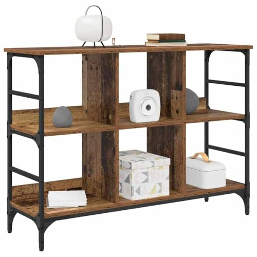 vidaXL Sideboard Altholz 102 x 32 x 73,5 cm, Stylischer Schrank, moderner Sideboard, viel Stauraum, funktionale Möbel, schickes Design, praktischer Organizer für Dein Zuhause