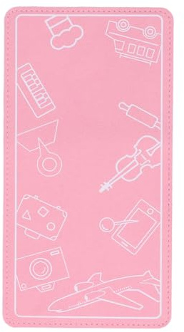 Purokise Porte-téléphone en Avion Folden, Support de téléphone Flexible, Pliable, idéal Portable pour Les Bureaux, Lits, Bureaux, Tapis roulants, Gadgets d'avion de Voyage pour Les Longs (Rose)