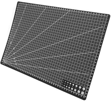 JECOMPRIS Tapis de Découpe A3 45×30 Cm Double Face en Plastique Pp Antidérapant pour Couture, Scrapbooking et Loisirs Créatifs, Planche de Découpe Polyvalente pour Projets Artisanaux