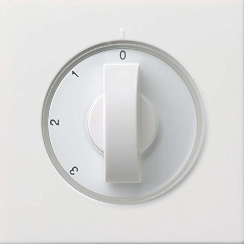 Gira 0669112 Abdeckung Knebel 3-Stufen Flächenschalter, reinweiß