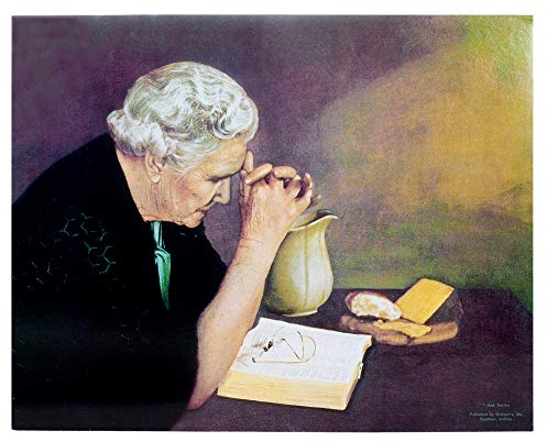 Dicksons betend Wise Frau über Bibel Taupe Tones 10 x 13 Holz Wandschild Aufschrift