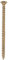 TIMCO Solo Chipboard & Woodscrews - Gold - 4.0 x 70 - Box of 200 - A Single Thread woodscrew mainly Used in Various Types of Timber and Man-Made Boards or into Masonry with The use of Plastic Plug