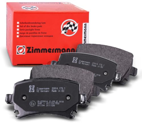 Zimmermann 23914.170.1 Bremsbelagsatz, Hinten, 8 Federn mit Vorbereitung Sensoren, inklusive Zubehör