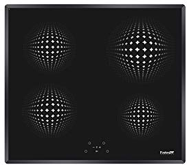 Foster Elettra Piano a Induzione, Vetro, Nero, 59x52x5.3 cm