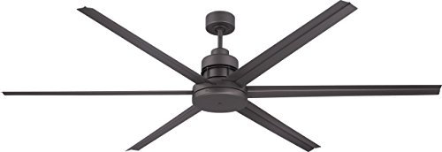 Craftmade Mondo MND72ESP6 72″ Espresso Ceiling Fan | 6‑Blade Aluminum Blades | 6‑Speed Reversible DC Motor | Dual‑Mount | Light‑Kit Adaptable | Damp‑Rated