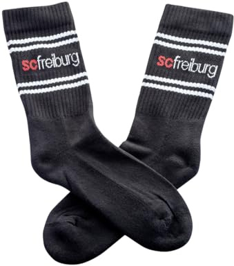SC Freiburg Socken Streifen schwarz