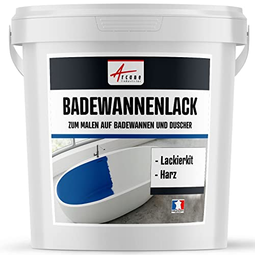 Renovierungs-Harz für Badewannen, Waschbecken, Emaille, Badezimmer - ARCAPOXY BADEWANNE RAL 6034 - Türkis Pastell - 1 kg (bis zu 3 m² in 2 schichten)