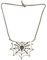 PARTY DISCOUNT Kette Spinnennetz mit Spinne, silber