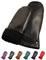 AKAROA ESTD 2019 Lederhandschuhe Damen SUE, Fäustling, italienisches Leder, Futter aus original Neuseeland Lammfell, schwarz, M/L - 8