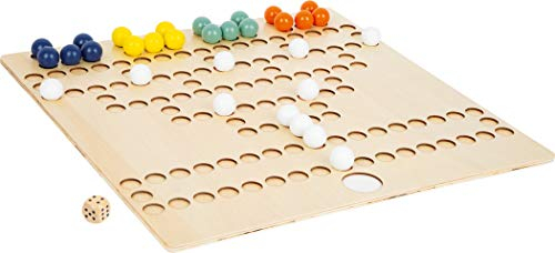 small foot 11786 Barrikade XL aus Holz für 4 Spieler, Gesellschaftsspiel für die ganze Familie im Großformat, 6 Jahren