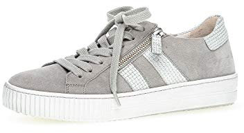Gabor Damen Halbschuhe, Frauen Sneaker,schnürer,Halbschuhe,straßenschuhe,Freizeitschuhe,Plateausohle,weiblich,Women's,grau/Silber,40 EU / 6.5 UK