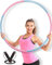 Hula Hoop Reifen Erwachsene - Qualität Reißfester Schaumstoff und 6 Segmente zum Tragen aus Edelstahlkern mit Einstellbares Gewicht, Hullahub Reifen zum Abnehmen inkl. Springseil
