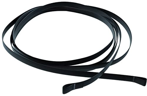 Raffstore Texband [6x0,33mm] Schwarz – Jalousieband mit Schlaufen auf beiden Seiten [Hergestellt in der Schweiz], Zugband 250cm – Originales Reparaturband für Jalousien