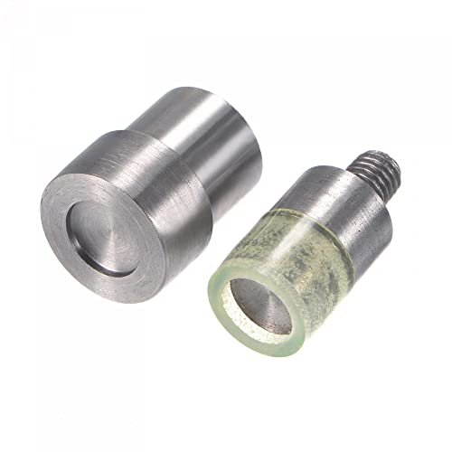 sourcing map Hand Press Machine Stud Carbon Steel and Rubber 12mm Rivet Setter Punch Dies Fasteners Tool Set