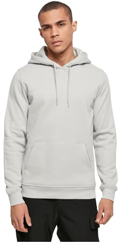 Build Your Brand Herren Kapuzenpullover Heavy Hoody, lässiger Hoodie für Männer, S, lightasphalt
