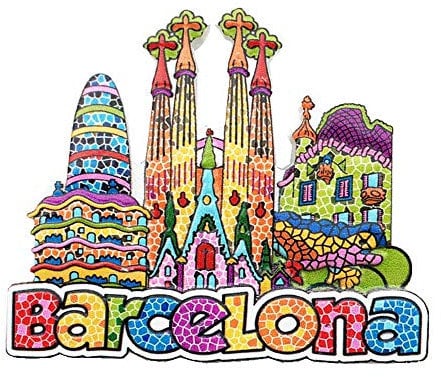 OFUNGO Refrigerator Magnets Wall Decoration,3D Barcelona Spain Fridge Magnet Travel Souvenir Gift Magnetic Sticker Refrigerator Magnet Collection