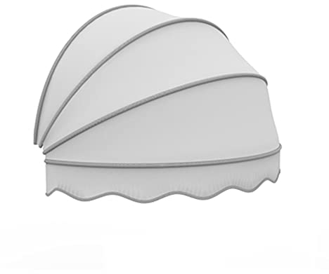 zklaseot Mehrfarbig Einziehbare Markise, Bogenmarkise Outdoor-Vordach Regensicher Anti-UV Anti-Schnee, for Tür Veranda Fenster (Farbe : Weiß, Größe : 150x60cm)