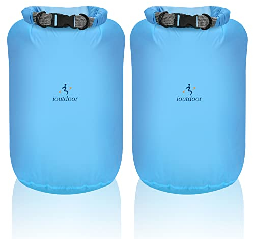 Wasserdicht Tasche - 2 Stück 10L/20L/40L/70L Dry Bag Set, Leicht Outdoor Trockener Sack Wassersport Säcken, Sicherheitsverschluss, für Kayaking Boots-Ausflug Kanu/Fischen/Schwimmen (Blau, 40L*2)