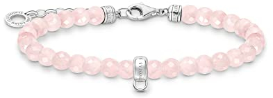 Thomas Sabo Armband mit rosa Perlen 925 Sterling Silber A2097-034-9-L19V