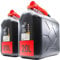 KOVA® 2x Benzinkanister 20L SCHWARZ Dieselkanister Reservekanister Kraftstoffkanister 20 Liter Wasserkanister für Benzin Diesel Wasser AdBlue Auswahl: 5 10 10L ltr 5L 20-Liter-Kanister & Außgießer