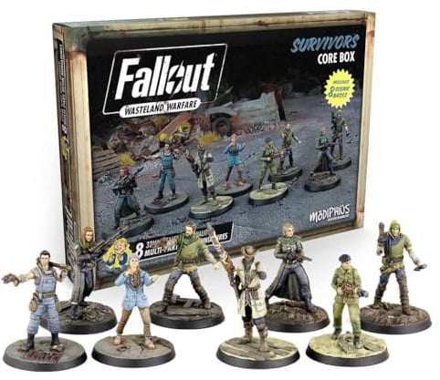 Modiphius Entertainment | Fallout Wasteland Warfare | Survivors: Core Box | Miniatures | Unpainted