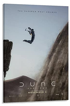 ZHIZAO Dune 2 Poster The Part Two Film Leinwand Wandkunst Moderne Dekoration Ästhetik 40 x 60 cm