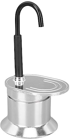 Macchina per caffè Espresso, Caffettiera per con Piano Cottura a Beccuccio Singolo, Caffettiera per a Tubo Singolo in Lega di Alluminio, Caffettiera per Espresso da 1