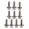 Viti a Testa Esagonale Flangiata M6 in Acciaio Inox, Materiale 304, Resistenti, 10 Pz (M6*16)