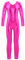 iEFiEL Turnanzug Kinder Mädchen Ganzkörperanzug Trikot Stretch Body Leotard Turnbody für Ballett Gymnastik Sport Training Dancewear X Hell Rosa Metallic 110-116