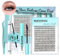 Mayhug Wimpern Extensions Set Natürliche Lash Extension Set 8-18mm Wimpern Extensions D Curl Lashes Extension Kit DIY Wimpern Set für Zuhause(Natural Thin Kit)