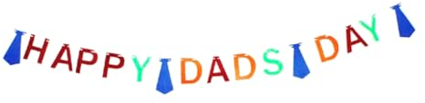 DIKACA partyartikel party sachen für den vatertag vatertagsgeschenke Dekoration für Vatertag Bunting Banner fühlte Hängebanner Ammer Girlande zum Vatertag das Banner String-Flag