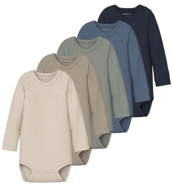 NAME IT Unisex Nbnbody 5P Ls Solid Rib