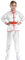 Yeahdor Kinder Mädchen Kung Fu Uniform Langarm Kung Fu Oberteile Mit Wushu Hose + Gürtel Chinesische Kampfsport Bekleidung Sets Weiß 146-152