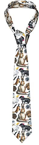 IFHSIGoe Modische Krawatte mit Tiermotiven aus Australien, für Hochzeiten, Partys, Konzerte, Feiertage, Geschenkideen, Siehe Abbildung, Einheitsgröße