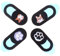 WATIIFUFU Camera Cover 4 Pack Set Laptop Tablet Phone Car Camera Covers Privacy Protection