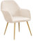 AIMENJOY Samt Stuhlbezüge, Stuhlhussen mit Armlehne Samt, Elastischer Stuhlbezug, Stuhlhussen Bezüge Universal, Abnehmbare Stuhlsitzbezüge für Wohnzimmer, Küche, Hotel (Beige,4)