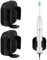 Porte Brosse à Dents Electrique 2 Pièces Auto-Adhésif Pot Brosse à Dent Salle De Bain Support Tete Brosse a Dent Electrique pour Brosse à Dents électrique