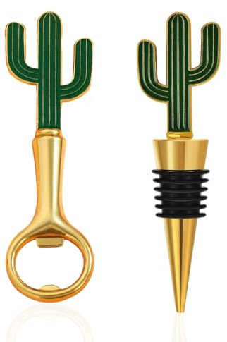 VONJUMA 2 Pcs Kakteen Flaschenöffner Und Korkenzieher Wein Tragbare Durable Flaschenöffner Für Zuhause Küche Bar Flaschen Für Korken Und Kappen Für Bar Party Camping Und Familie