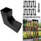 DEVALLEY 2-Way Pergola Brackets Kit, DIY L-Shaped Woodwork Brackets for 6 x 6 (Actual:5.5x5.5) Lumber for Patio Pergolas, Gazebos, Log Cabin W/Hardware - 1 Pack