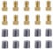 YXIING 20 Pcs Presta Valve Adapter, Bike Pump Adaptor, Schrader to Presta Adapter for Bicycle and Cars Inflate Tire Using Standard Pump or Air Compressor