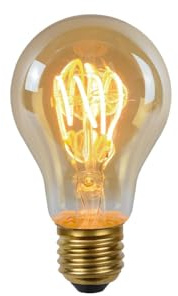 LUCIDE A60 – Leuchtmittel Filament – Ø 6 cm – E27 – 1 x 4,9 W 2200 K – Bernstein