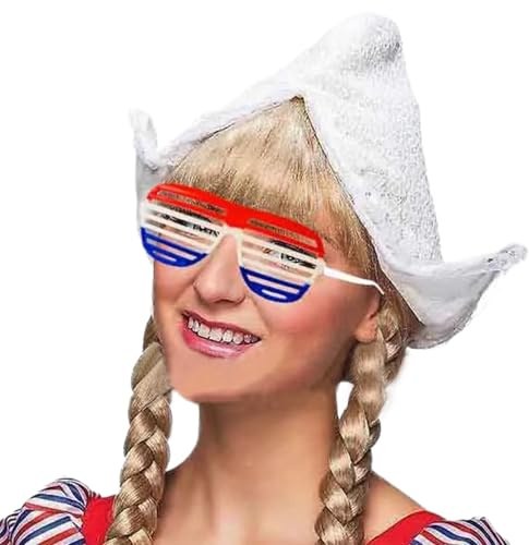 LUOFENG Holland-Kostüm, Holland-Hut mit Shutter Shade Brille, niederländisches Kostüm-Accessoire für Damen, Halloween, kulturelle Veranstaltungen, Themenpartys