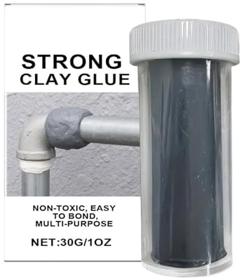 Holdes Colla per Ceramica - Pasta Sigillante 30g per Riparazioni,Adesivo Impermeabile Resistente al Calore per Tubi Bucatura Pareti Piastrelle Riparazione Rapida