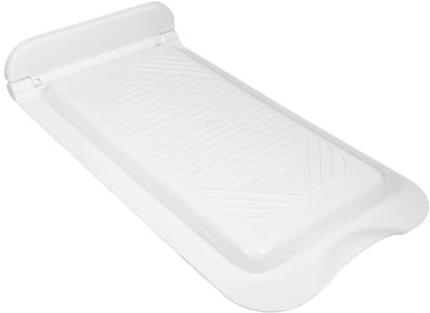 COLLBATH Couvercle pour Wc Turc en Plastique Blanc Renforcé Abattant de Toilette à la Turque Antidérapant Adapté pour Salle de Bain Support Stable et Nettoyage Facile