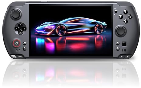 WIN 5 Portable Handheld Game Console with AMD Ryzen AI Max+ 395 CPU, Radeon 8060S Graphics, 32GB LPDDR5X RAM, 2TB NVMe SSD, 7-inch 120Hz Display, Removable Battery, Supports 4TB SSD and GPU Dock